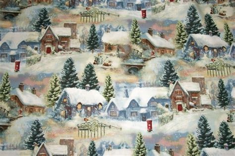 winter christmas fabric